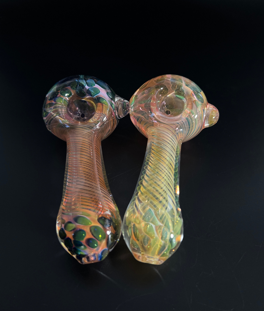One marble Striped Hand Pipe