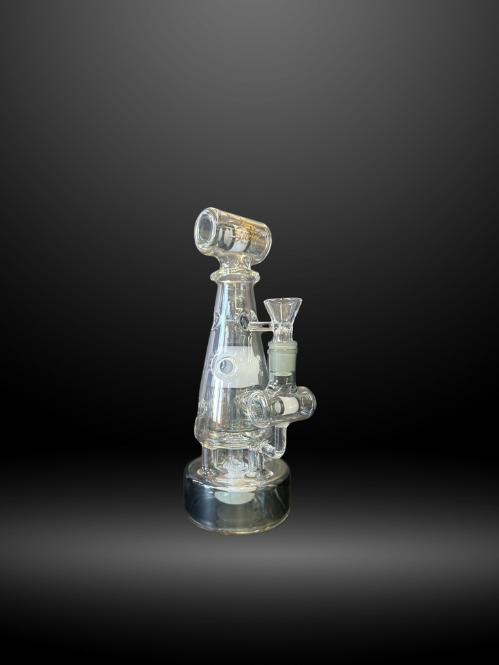 Clear Galactic Cone Glass Smoking Pipe