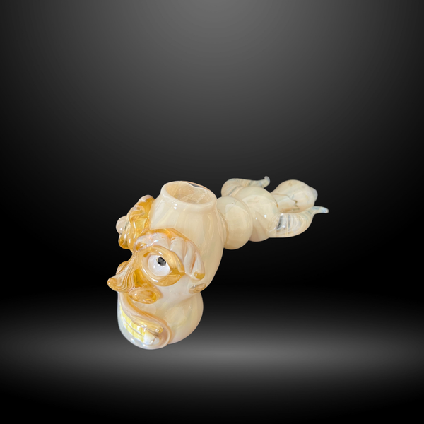 Ivory Dragon Hammer Bubbler (HBB 158)