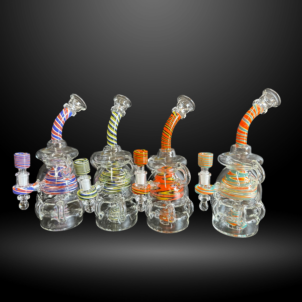 Candy Stripe Galore Water Pipe (CWP 9243)