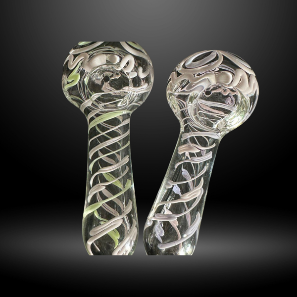 Crystal Spiral  Hand Pipe (HP 395)