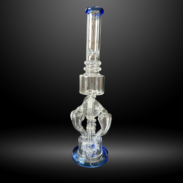 Azure Elevation Glass Water Pipe (XJL 311)