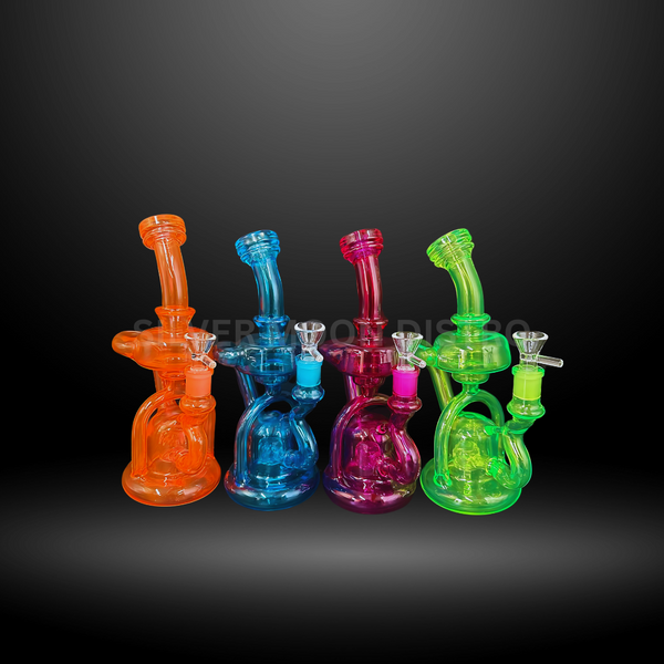 Colorful Swirl Recycler Water Pipe (RC 02)