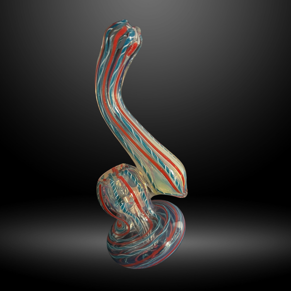 Crimson Swirl Bubbler (BB 44)