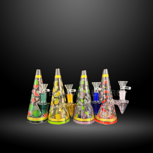 Fruit Fiesta Cone Water Pipe  (HXCP 106P-AC)