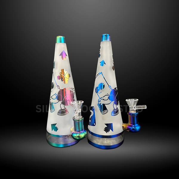 Cartoon-Inspired Cone Water Pipe (HXCP 419E
