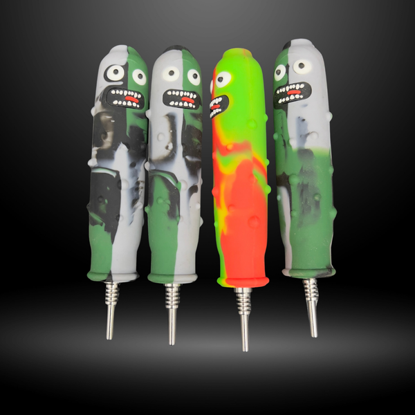 Pickle Rick Silicone Pipe (SLP 33)