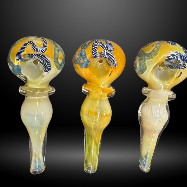 Zebra Swirls Hand Pipe (BT 109)