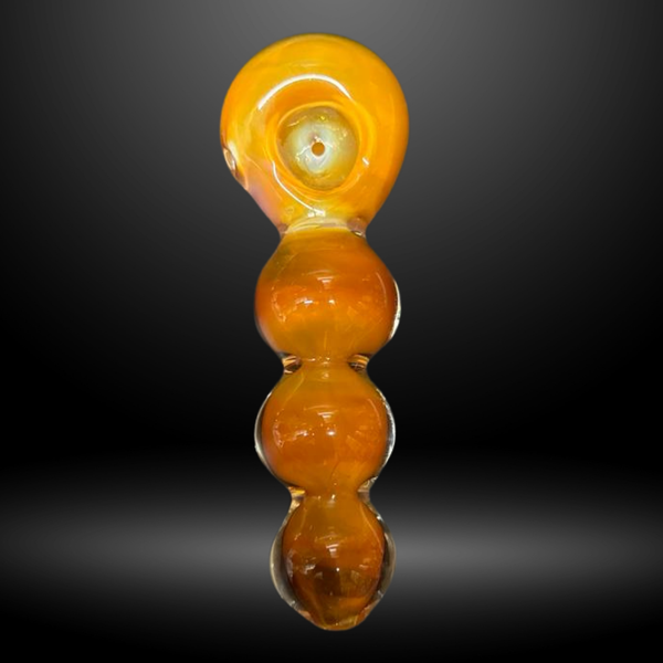 Amber Orbs Hand Pipe (RB 638)