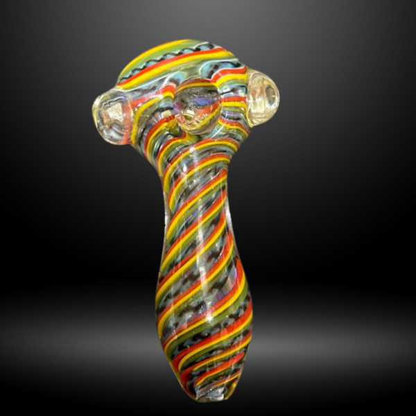 Rainbow Swirl Hand Pipe (HP 672)