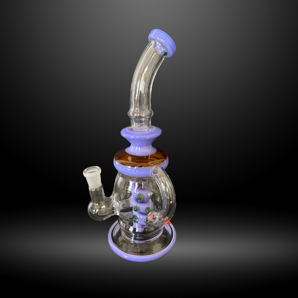 Dotted Swirl Water Pipe (WP 353)