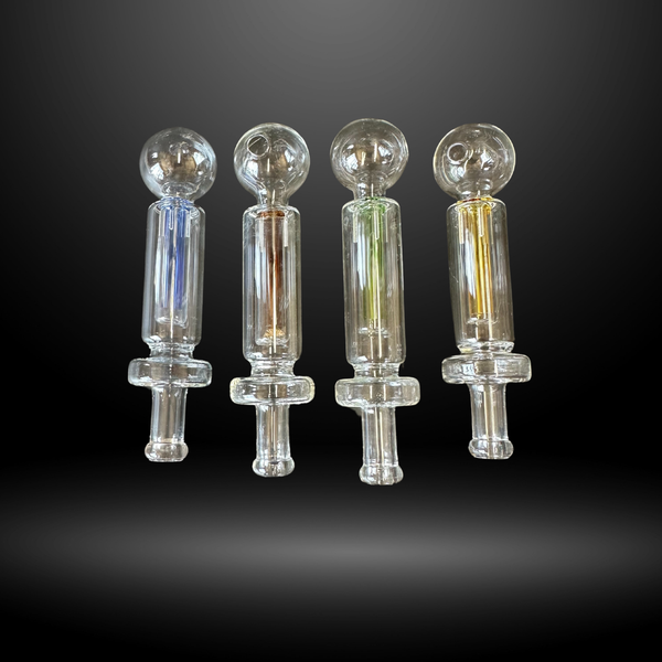 Color-Coated Glass Syringe Oil Burner (ROB 1)