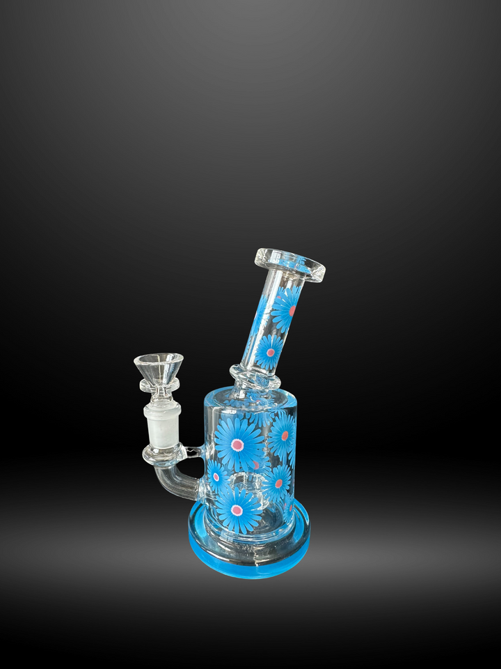 Blue Flower Water Pipe