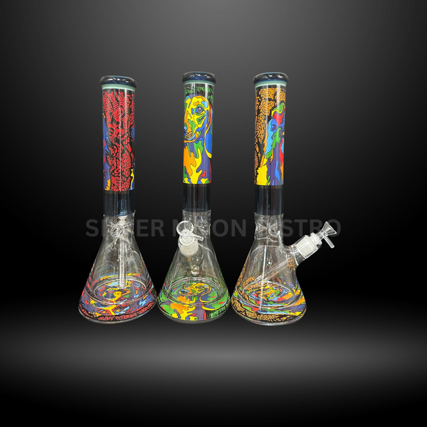 Psychedelic Dog Beaker Bong (HXCP 235P-AF)