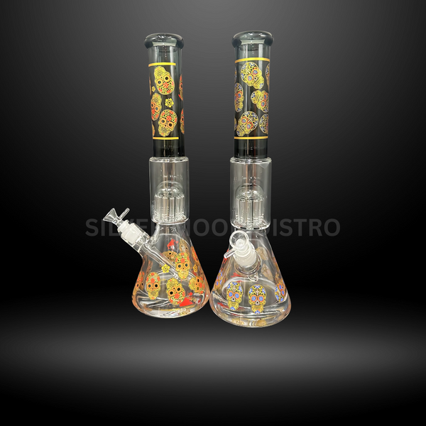 Sugar Skull Beaker Bong (HXCP 435P-AC)