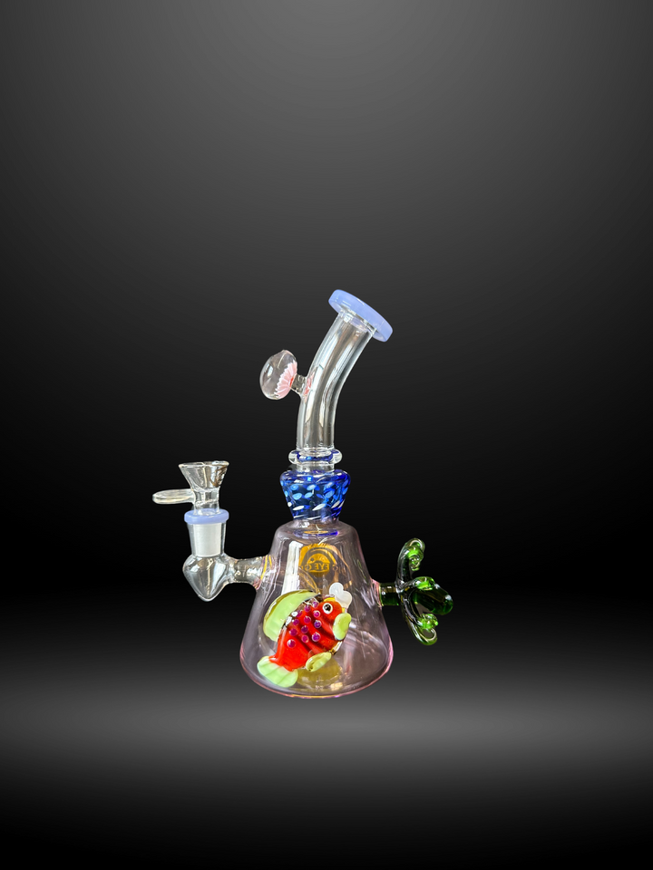 Blue Fish Glass Water Pipe