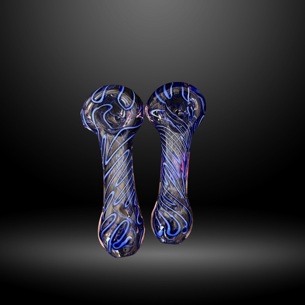 Blue Glaze Hand Pipe (HP 519)