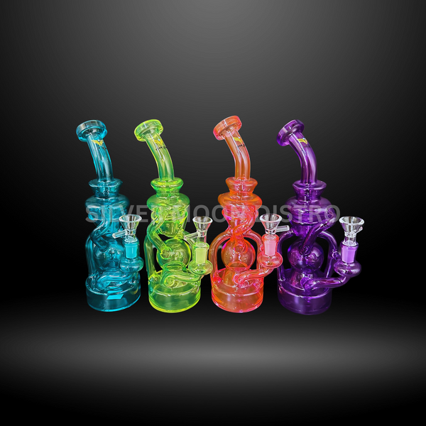Colorful Neon Recycler Water Pipe (WP 9408)