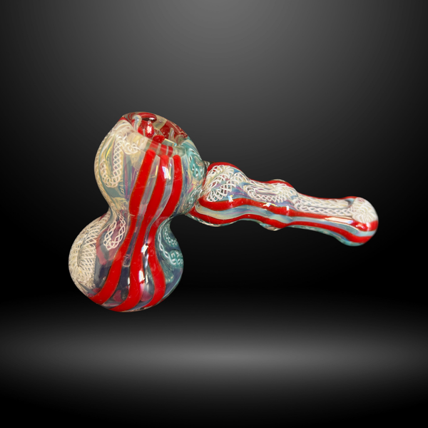 Crimson Bloom Hammer Bubbler (BB 147)