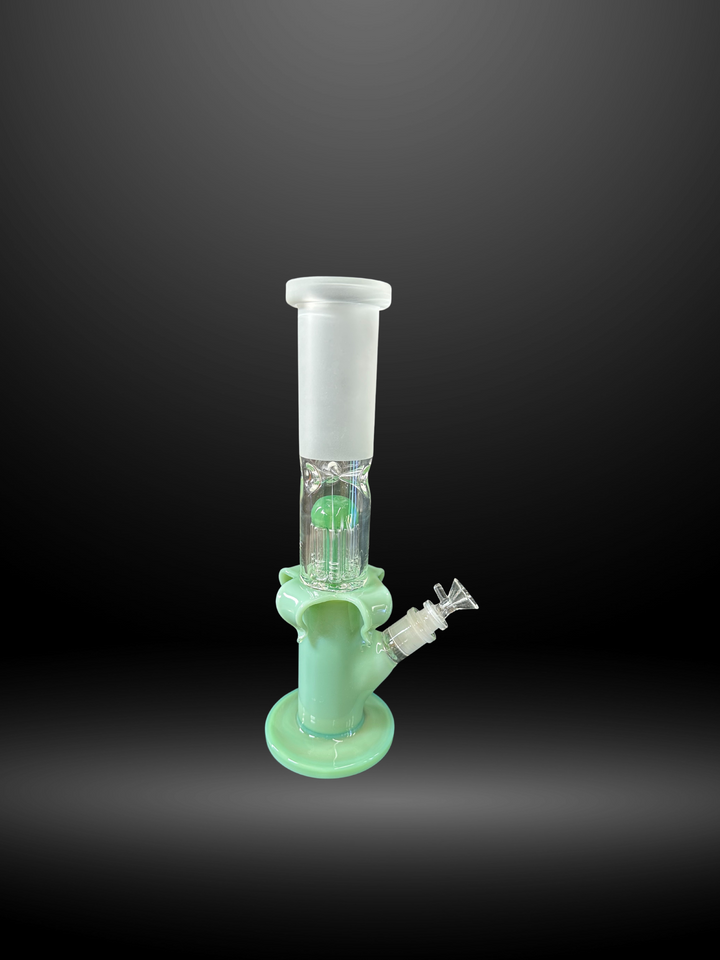 Light Green Glow Orb Glass Bong