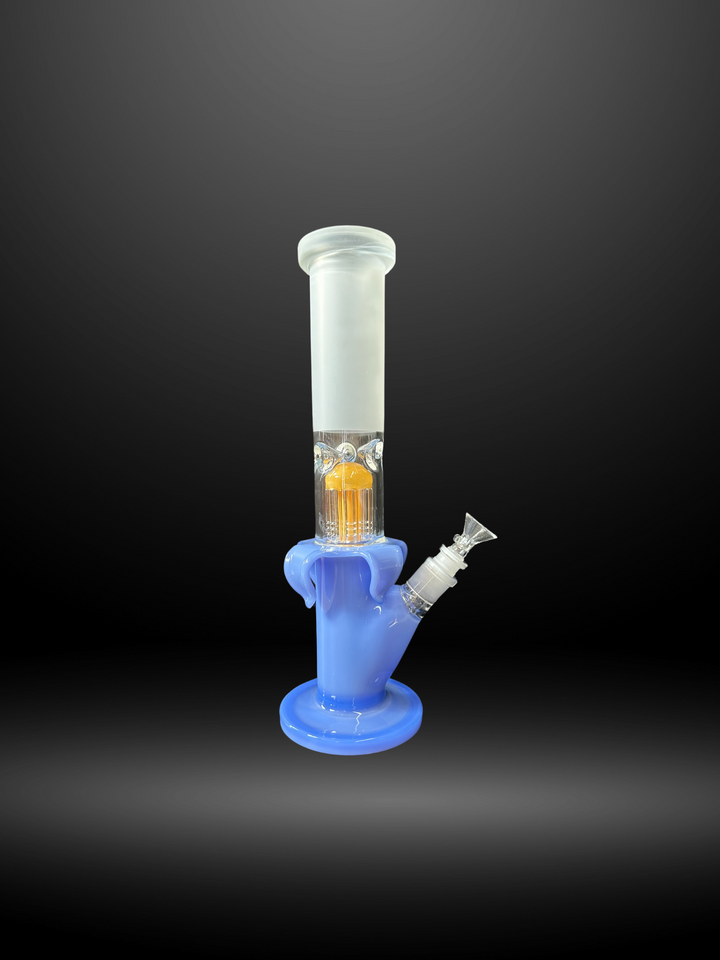 Blue Glow Orb Glass Bong