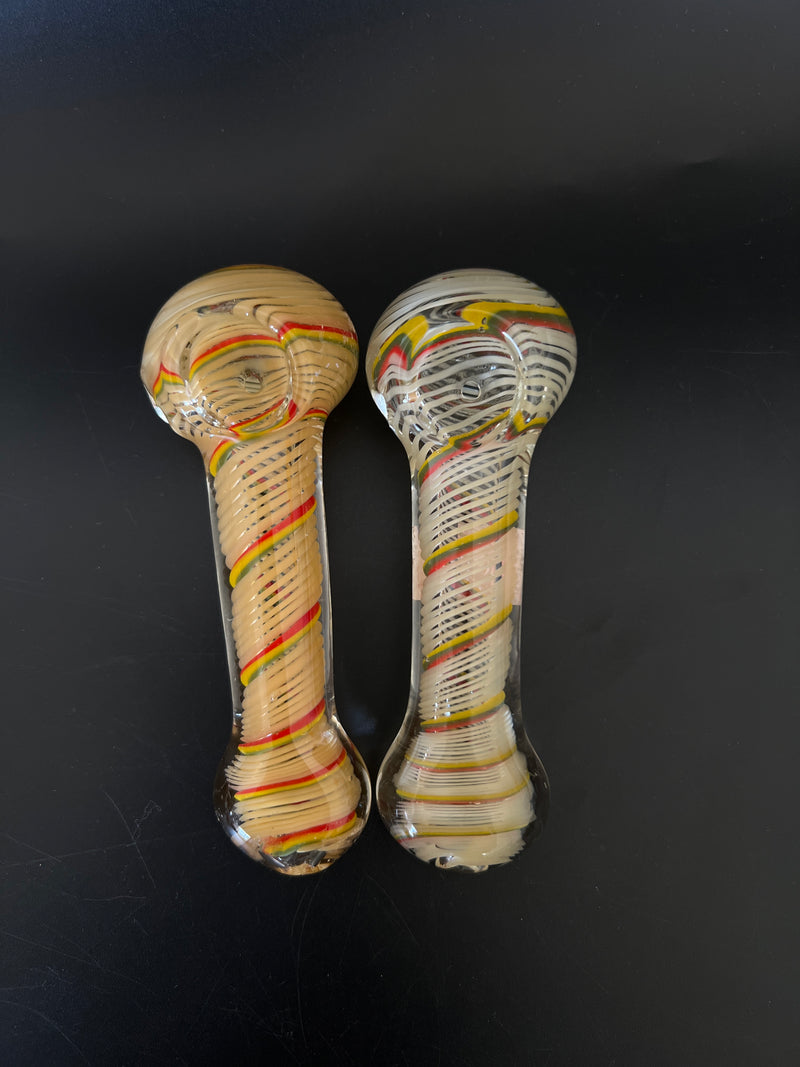 Compact Stripped Colorful Pipe | Hand Pipe