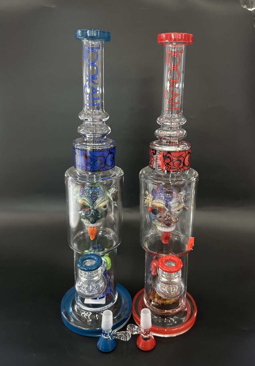 Red Devil Glass Water Pipe