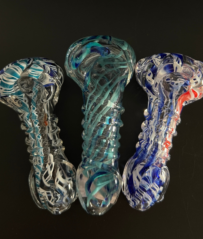 Marbles striped  Hand Pipe