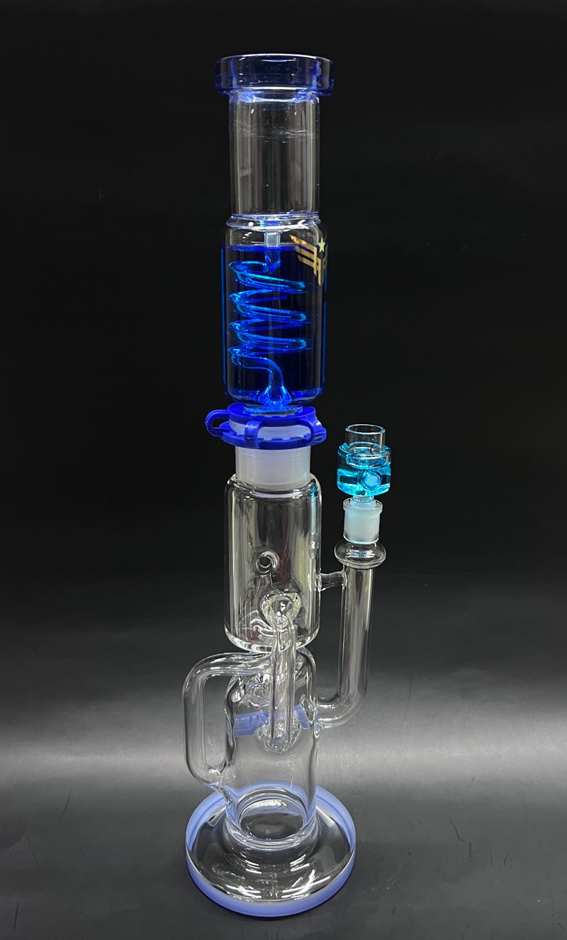 Freezable Glycerin Coil Glass Water Pipe