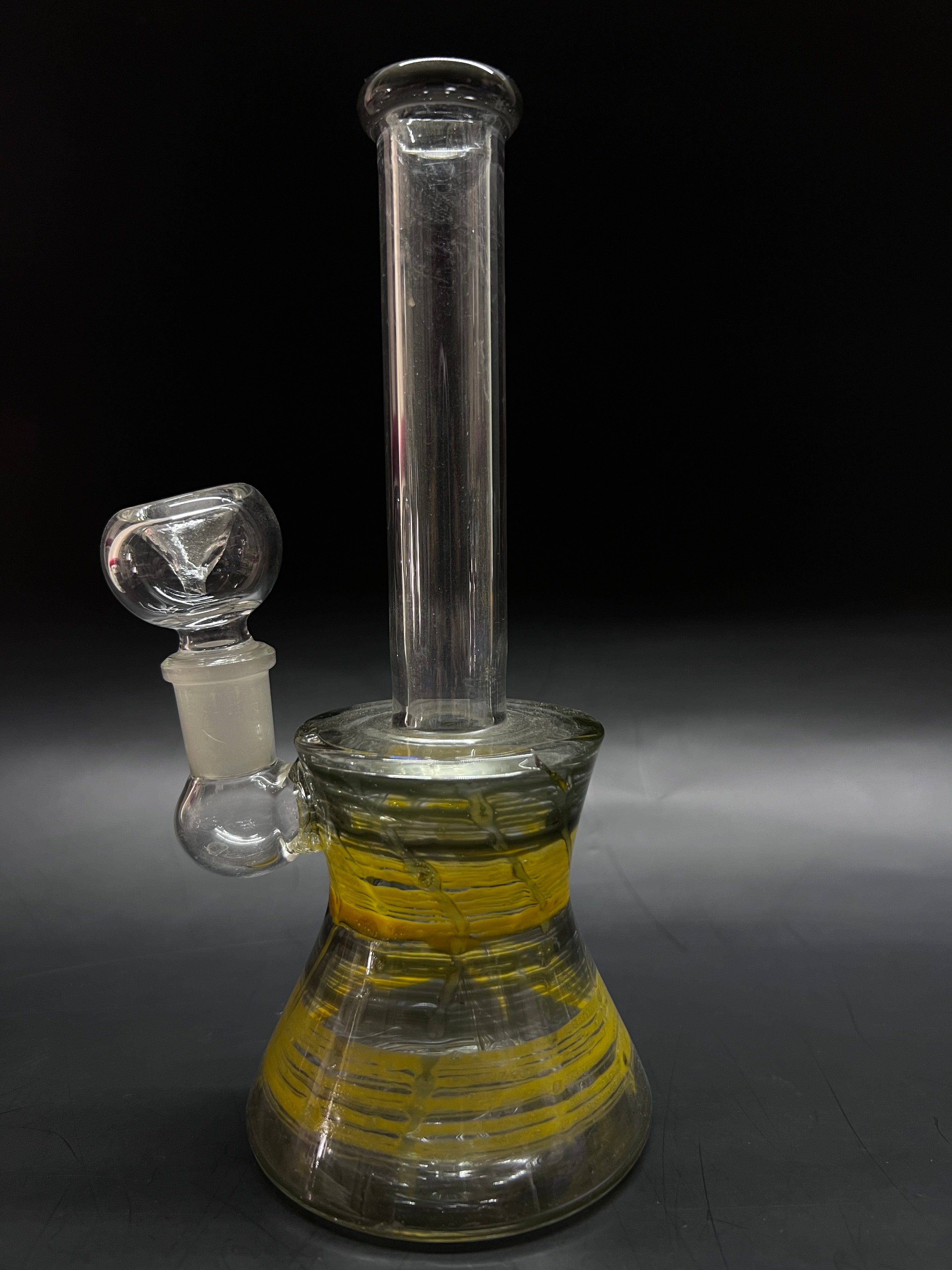 Long Straight Neck Glass Water Bong