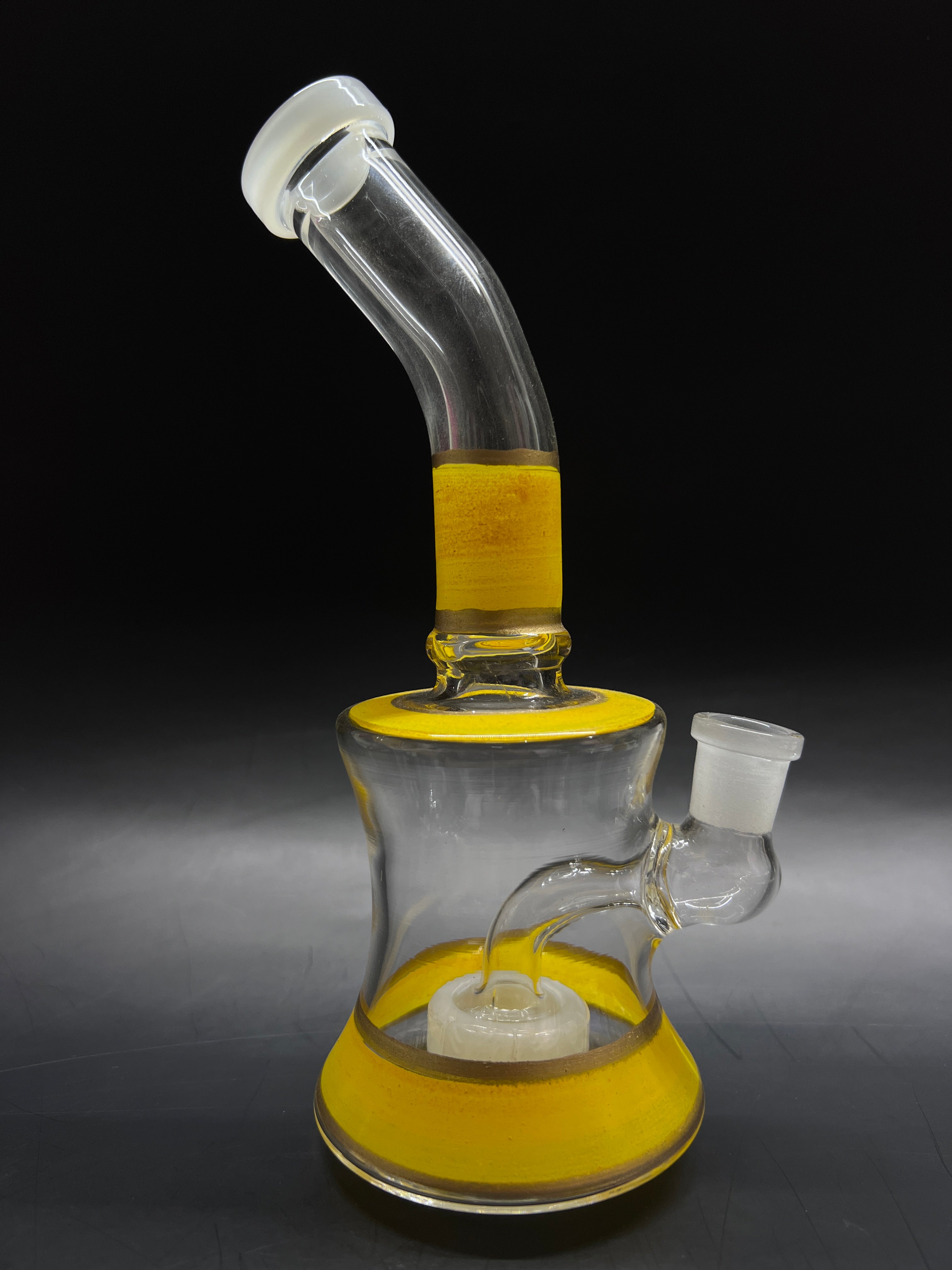 Bright Yellow Smoking Glass Bong 
