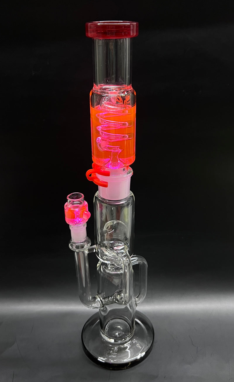 Freezable Glycerin Coil Glass Water Pipe